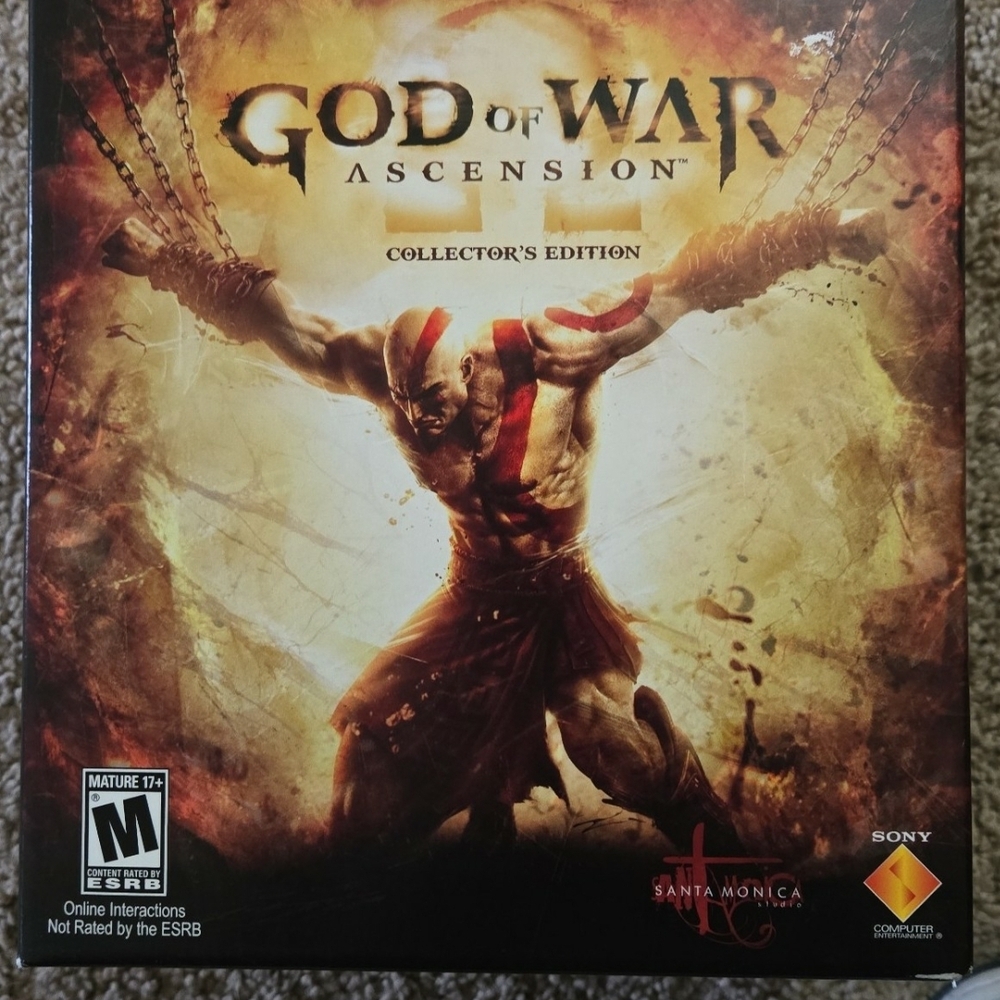 God of War: Ascension Collector's Edition (Sony) - Brown & Red Artwork
